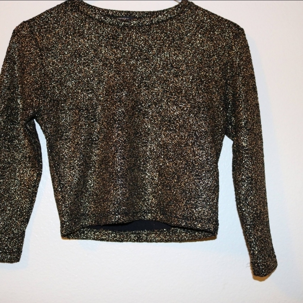 New Forever 21 Metallic Crop Top